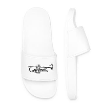 Trompette - Claquettes Homme - blanc - Devant