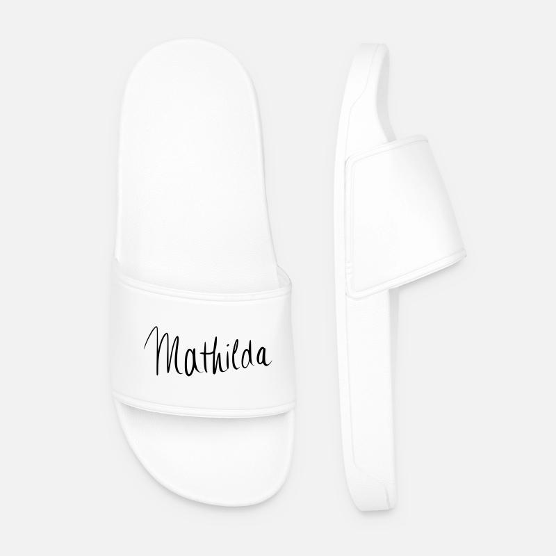 Mathilda - Männer Badelatschen - Weiß