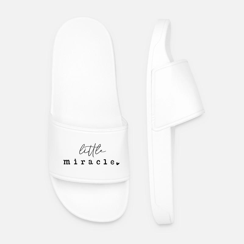 Kleines Wunder - Männer Badelatschen - Weiß