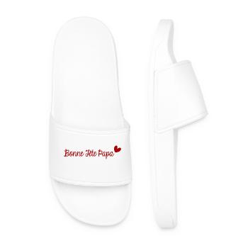 BONNE FÊTE PAPA. PAPA. FÊTE DES PÈRES. BONNE FÊTE - Claquettes Homme - blanc - Devant