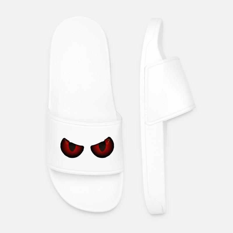 Rotäugige Glut - Männer Badelatschen - Weiß