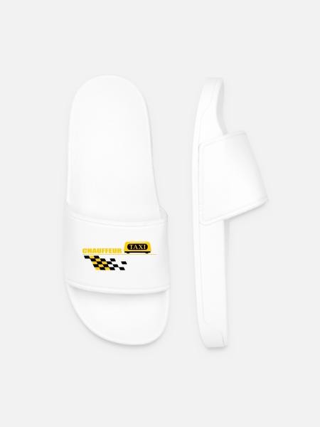 Taxi driver - Men’s Pool Sliders - white