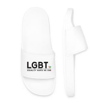 Mois de la fierté - L’égalité ne fait de mal à personne - Claquettes Homme - blanc - Devant