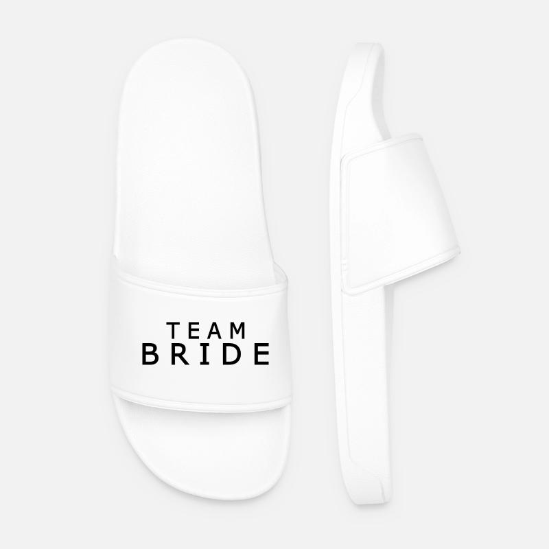 Team bride - Men’s Pool Sliders - white