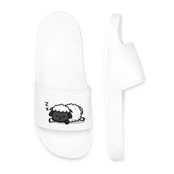Sleeping lamb - Men’s Pool Sliders - white - Front