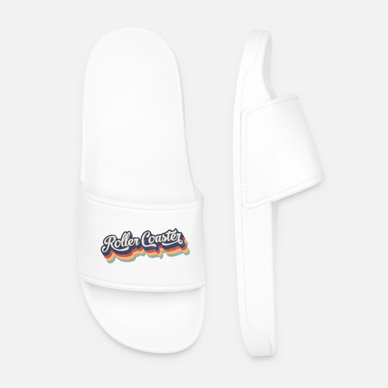 Roller Coaster - Men’s Pool Sliders - white