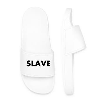 Slave - Männer Badelatschen - Weiß - Vorne