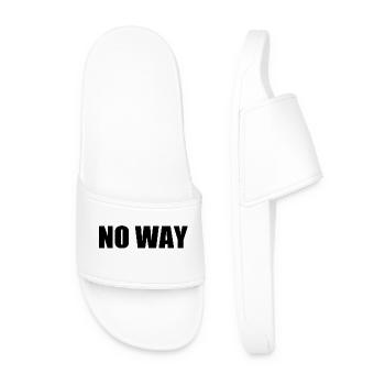 No way - Men’s Pool Sliders - white - Front
