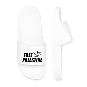 Free palestine - Claquettes Homme - blanc - Devant