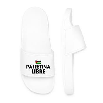 palestina libre - Claquettes Homme - blanc - Devant