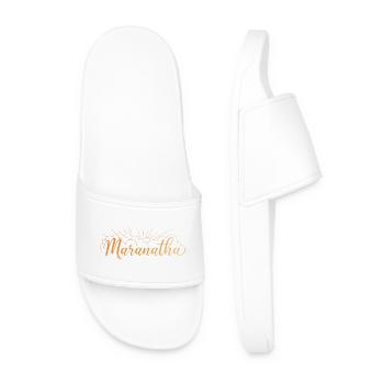 Maranatha - Männer Badelatschen - Weiß - Vorne