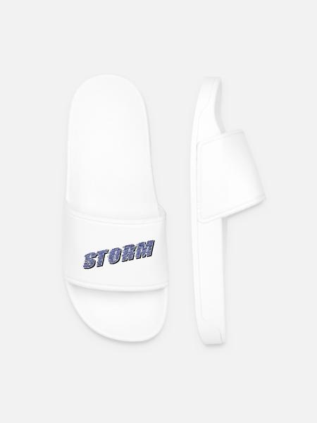 Réclamation STORM | Lettrage tempête - Claquettes Homme - blanc