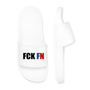 Fck fn - Men’s Pool Sliders - white - Front