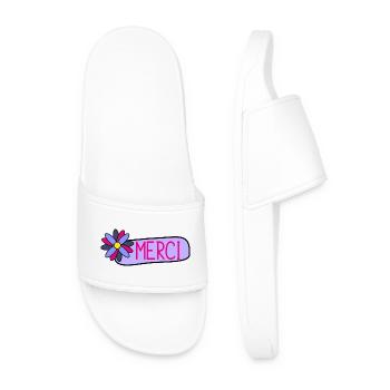 MAÎTRESSE. MAITRE. MERCI. MERCI MAÎTRESSE - Claquettes Homme - blanc - Devant