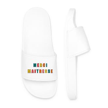 MERCI. MAÎTRESSE. MAÎTRE. MERCI MAÎTRESSE - Claquettes Homme - blanc - Devant