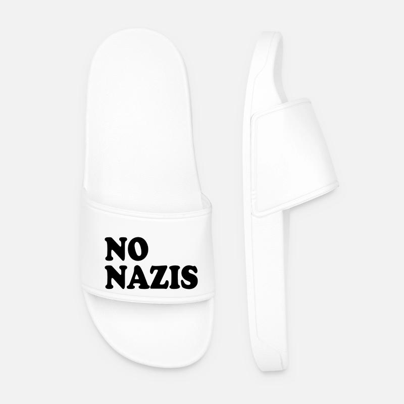 No nazis - Männer Badelatschen - Weiß