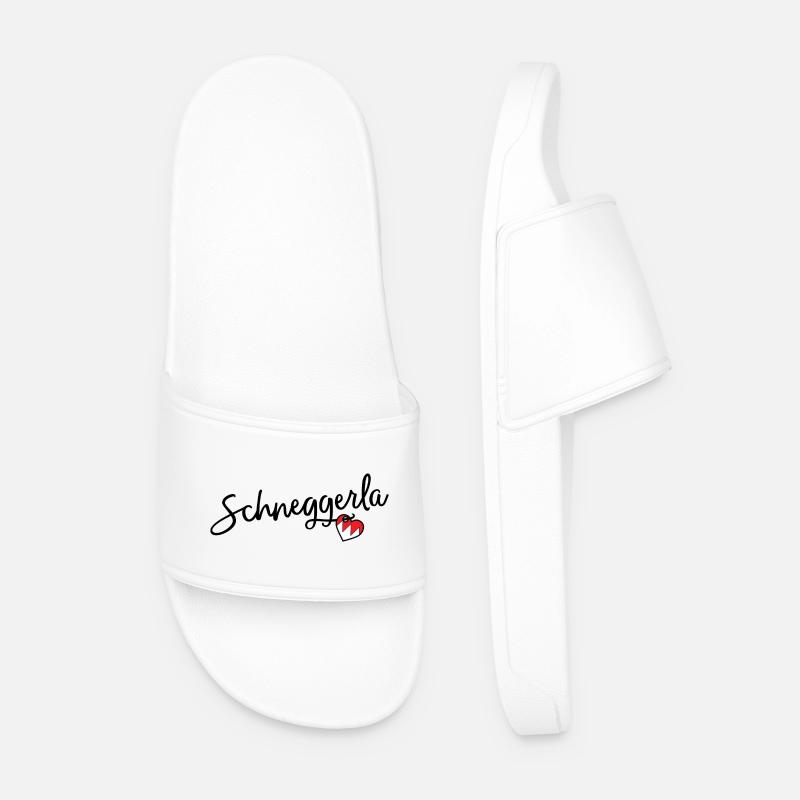 Schneggerla - Männer Badelatschen - Weiß