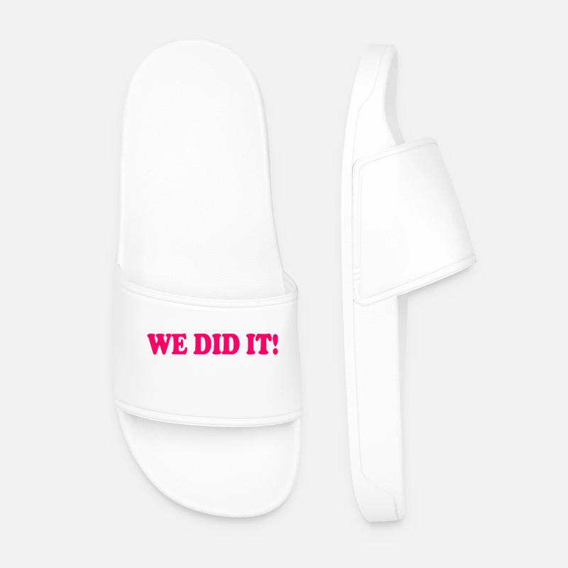 We did it - Men’s Pool Sliders - white