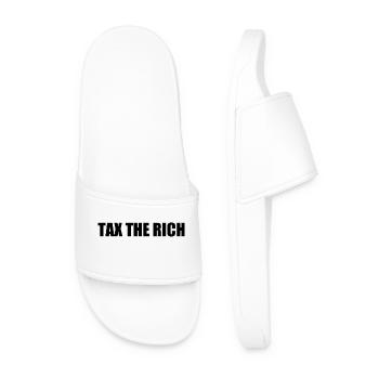 Tax the rich - Men’s Pool Sliders - white - Front
