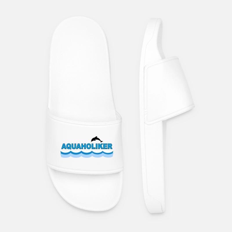 AQUAHOLIKER - Männer Badelatschen - Weiß