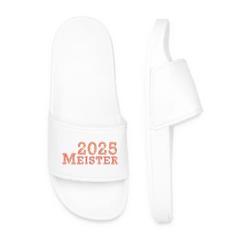 Meister 2025 - Männer Badelatschen - Weiß - Vorne