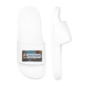 Tour du monde avec British Girl explore - Claquettes Homme - blanc - Devant