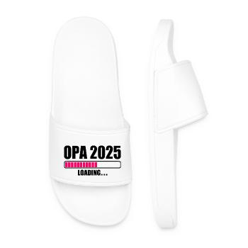 Opa 2025 - Männer Badelatschen - Weiß - Vorne
