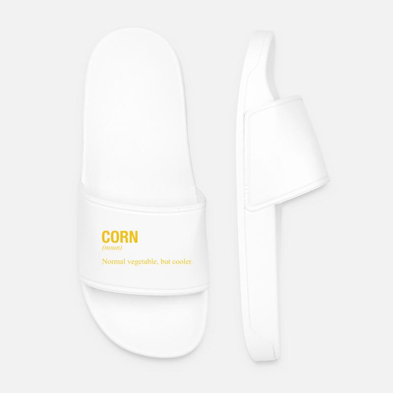 CORN - Men’s Pool Sliders - white
