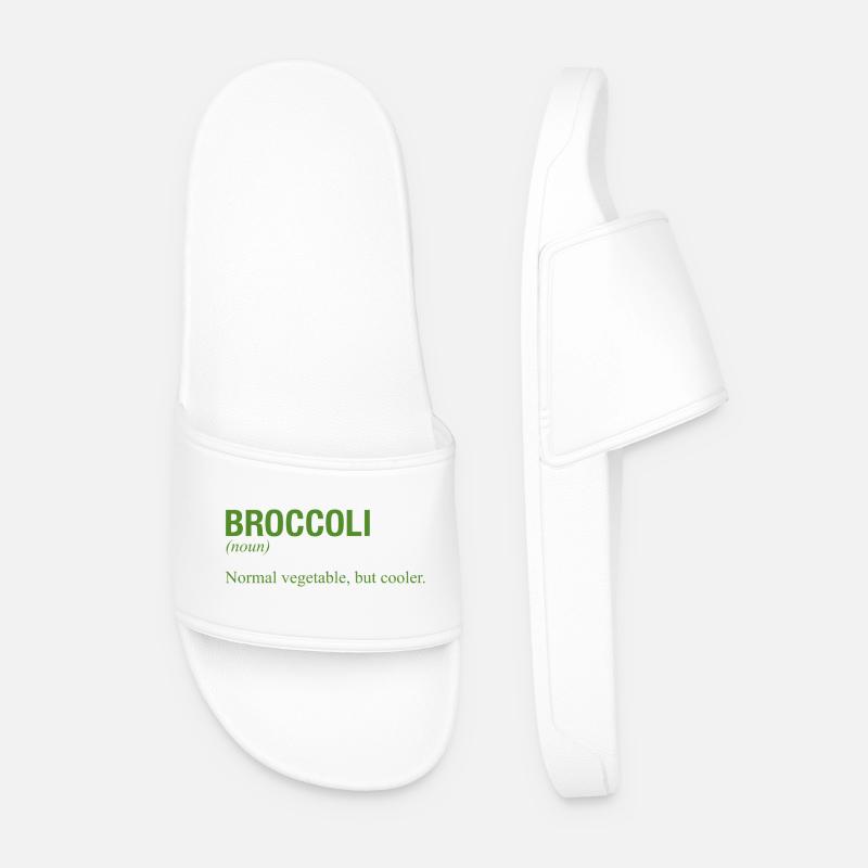 BROCCOLI Brokkoli - Männer Badelatschen - Weiß