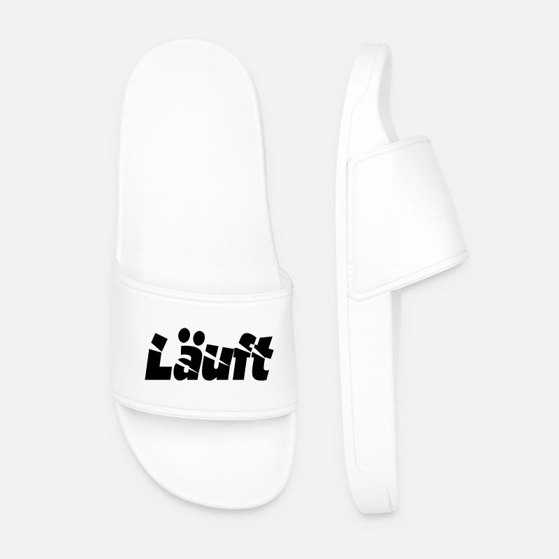 laeuft - Männer Badelatschen - Weiß