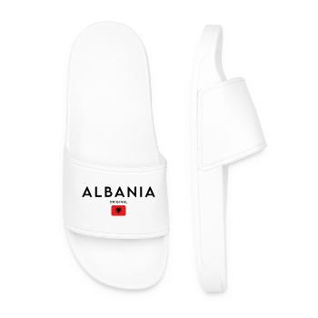 Drapeau albanais, fierté albanaise - Claquettes Homme - blanc - Devant