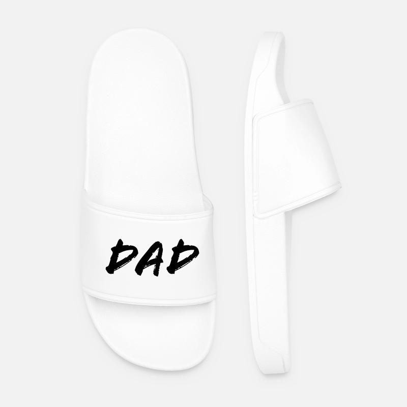 Dad - Men’s Pool Sliders - white