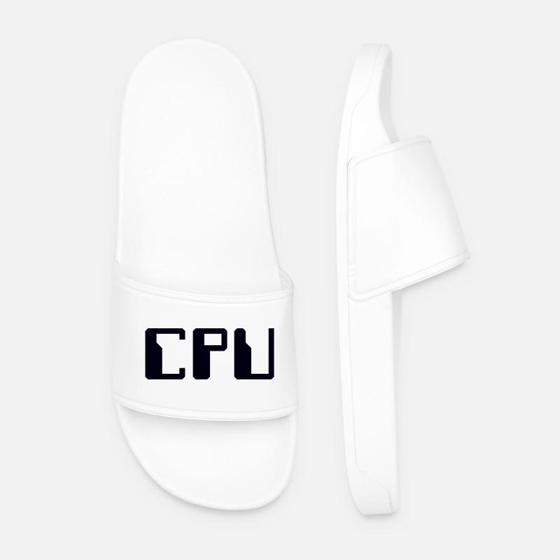 CPU Speicher - Männer Badelatschen - Weiß