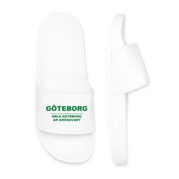 Gothenburg - The whole of Gothenburg is green-black - Men’s Pool Sliders - white - Front