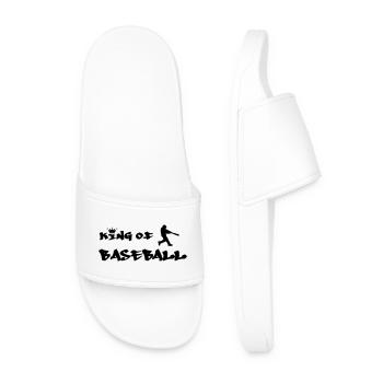 le roi du baseball - Claquettes Homme - blanc - Devant