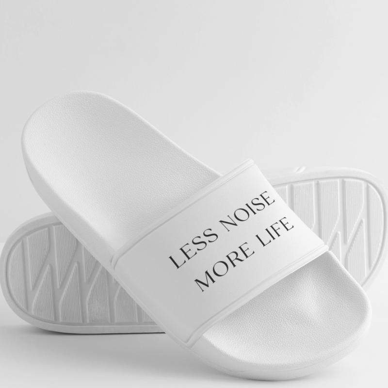 Moins de bruit, plus de vie, conception minimale de devis Claquettes Homme