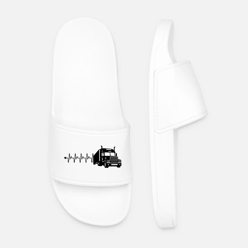 Lkw herzfrequenz - Männer Badelatschen - Weiß