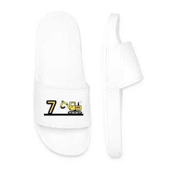 Excavatrice - Claquettes Homme - blanc - Devant