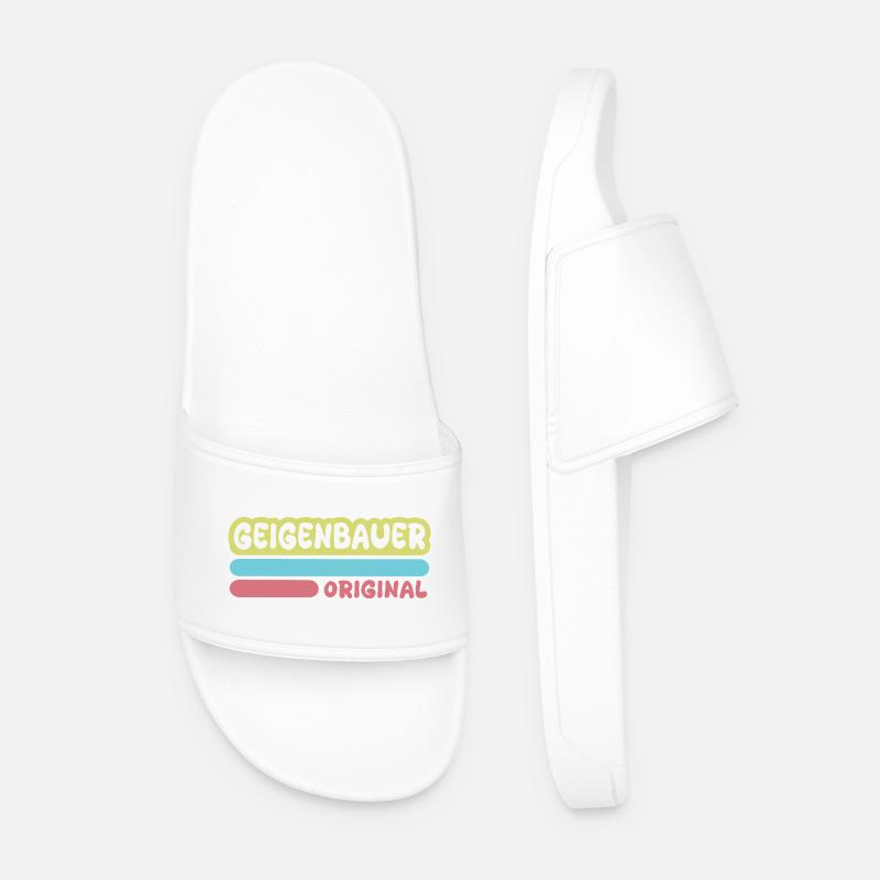 Geigenbauer als Spruch - Männer Badelatschen - Weiß