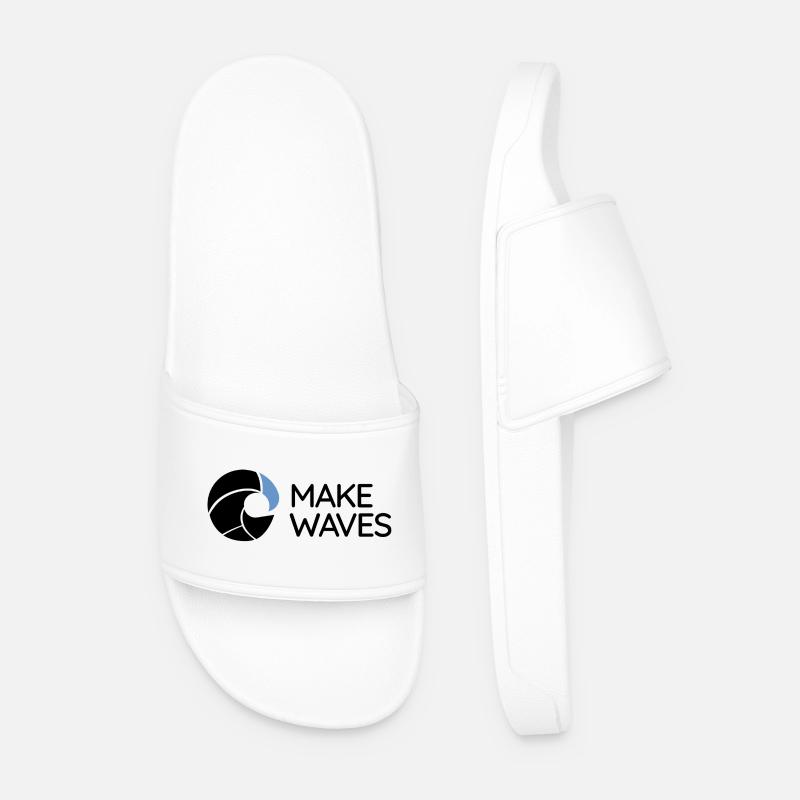 Wave - Make Waves - Men’s Pool Sliders - white