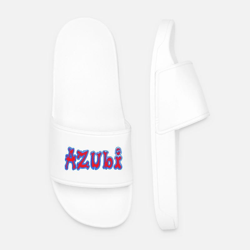 Azubi - Männer Badelatschen - Weiß