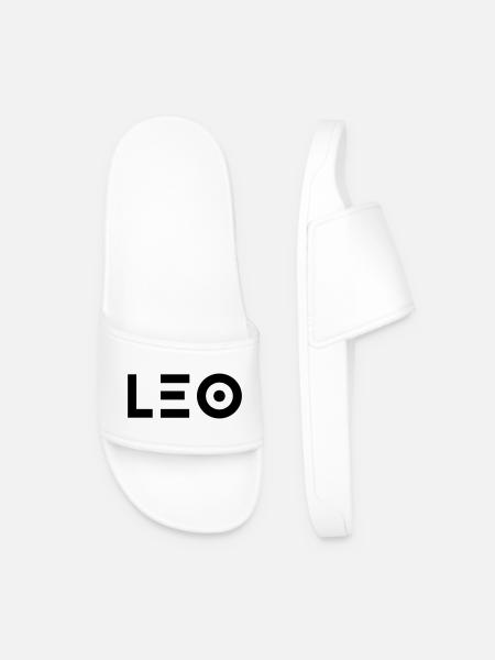Prénom Leo - Claquettes Homme - blanc