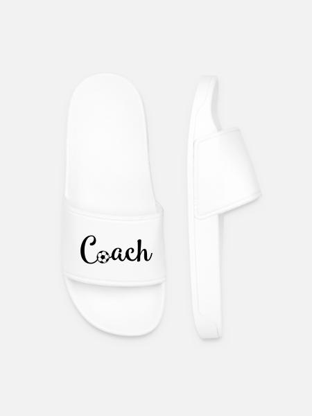 Football Coach - Men’s Pool Sliders - white