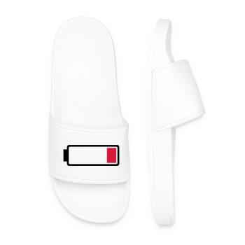 Battery low - Men’s Pool Sliders - white - Front