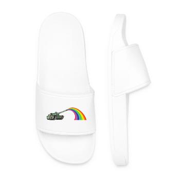 Rainbow tank - Men’s Pool Sliders - white - Front