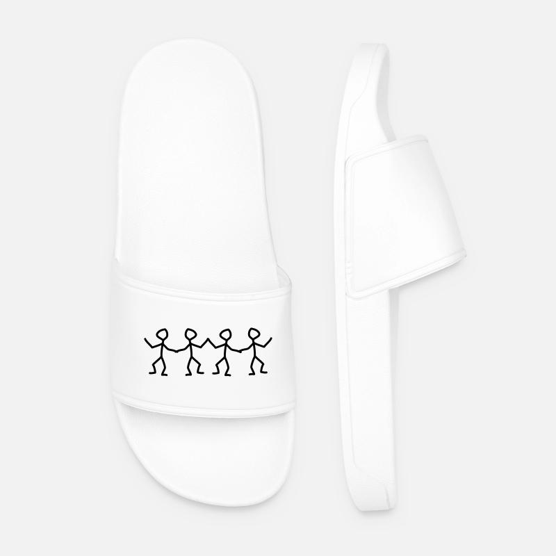 dance - Men’s Pool Sliders - white
