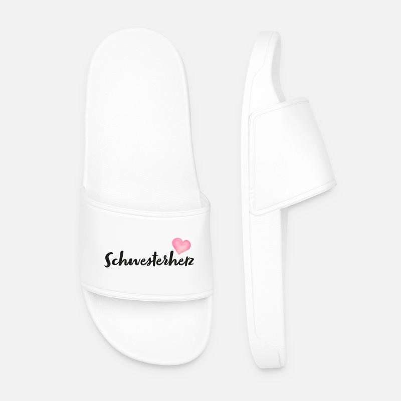 Schwesterherz - Männer Badelatschen - Weiß