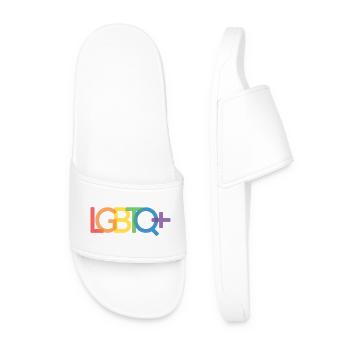 Pride Month - LGBTQ+ - Men’s Pool Sliders - white - Front