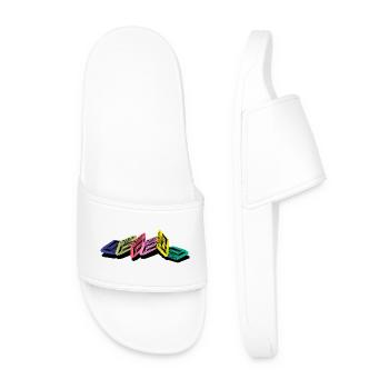 Audio cassette - Men’s Pool Sliders - white - Front