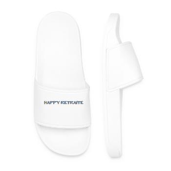 RETRAITE. BONNE RETRAITE. JOYEUSE RETRAITE - Claquettes Homme - blanc - Devant